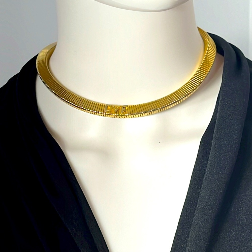 Diane Von Furstenburg DVF Gold- Colored Necklace Choker